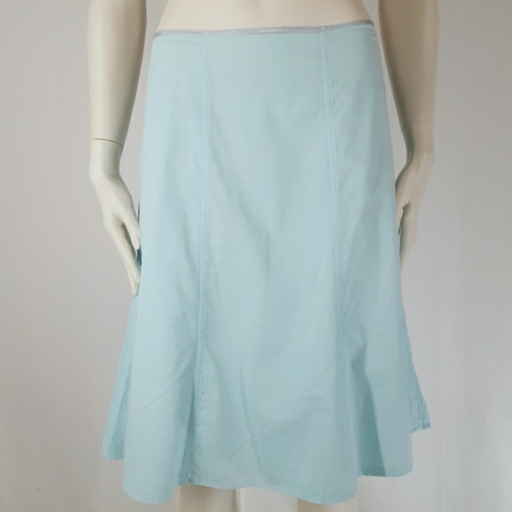 J. Crew | Aqua A-line Skater Mini Skirt